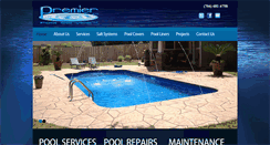 Desktop Screenshot of premierpoolsllc.com
